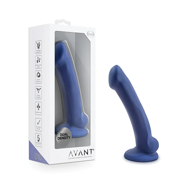 Blush Avant D10 Silicone Dildo - Ergo Mini Indigo