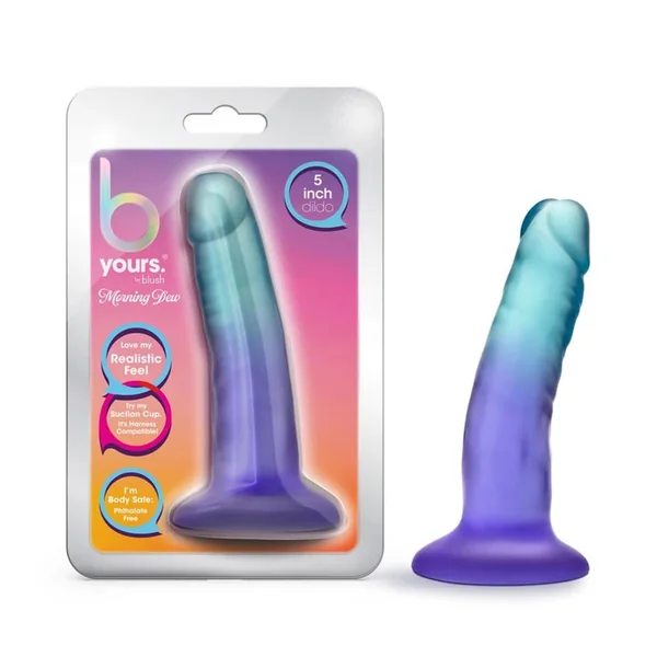 Blush B yours Morning Dew 5in Dildo Sapphire