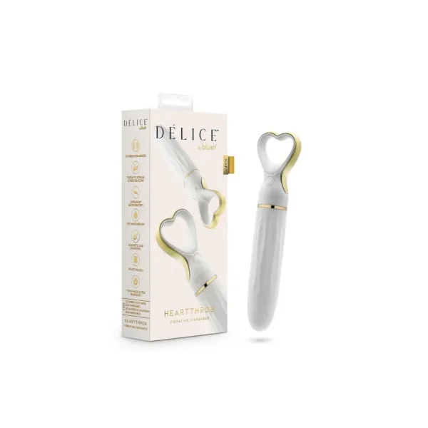 Blush Delice Heartthrob Massager, White Bouquet