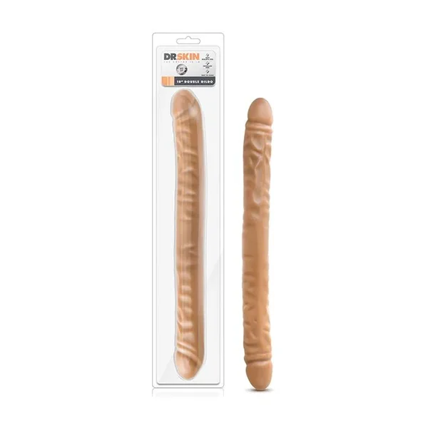 Blush Dr. Skin 18″ Double Dildo – Mocha