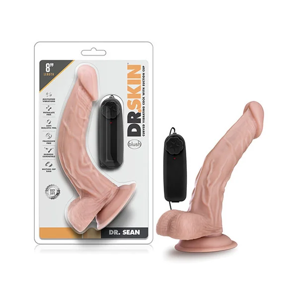 Blush Dr. Skin Dr. Sean 8" Cock W-suction Cup - Vanilla