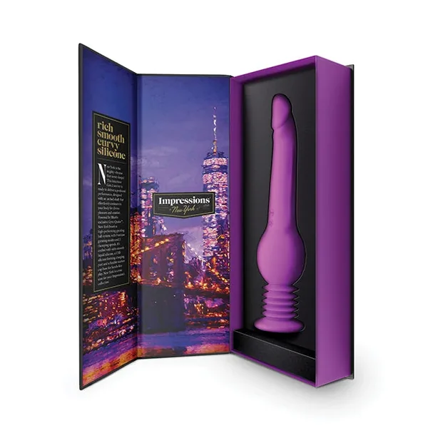 Blush Impressions New York Gyro Quake Dildo – Purple