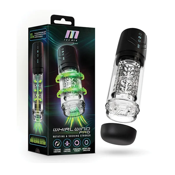 Blush M for Men Whirlwind Pro Stroker - Black