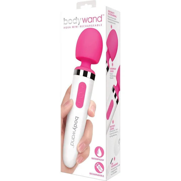 Bodywand Aqua Mini Silicone Rechargeable Massager - Pink