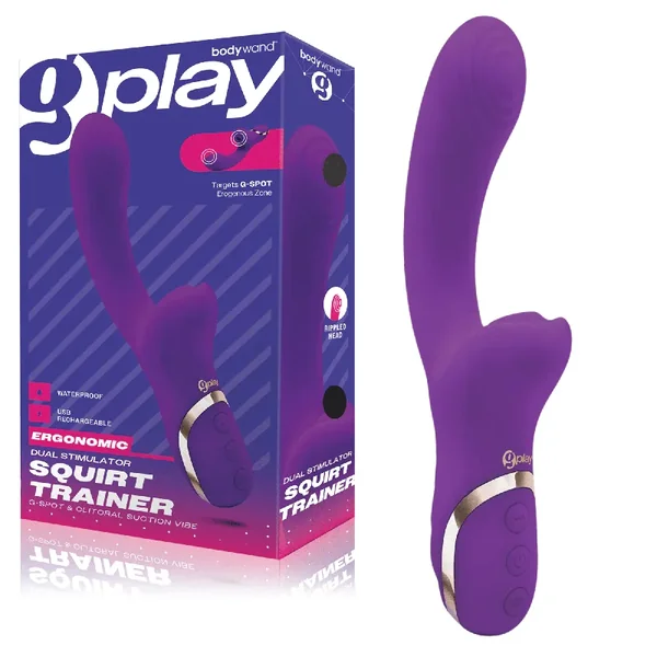 Bodywand G-Play Dual Stimulation Squirt Trainer Rechargeable Clitoral Sucking Vibrator
