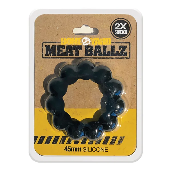 BONEYARD MEAT BALLZ 45MM COCK RING BLACK