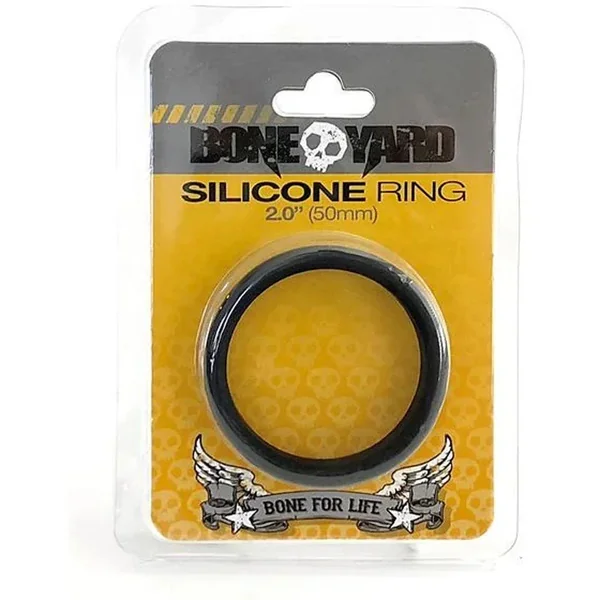 Boneyard Silicone Ring 50mm – Black 50 mm Cock Ring