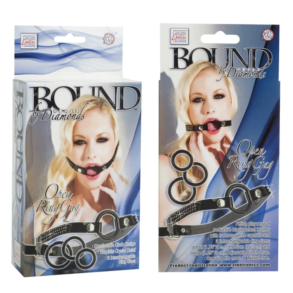 BOUND BY DIAMONDS OPEN RING GAG