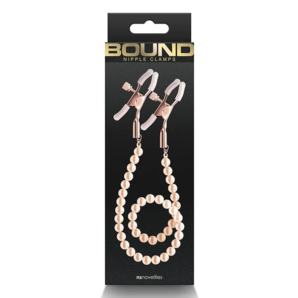 Bound Dc1 Nipple Clamps - Rose Gold