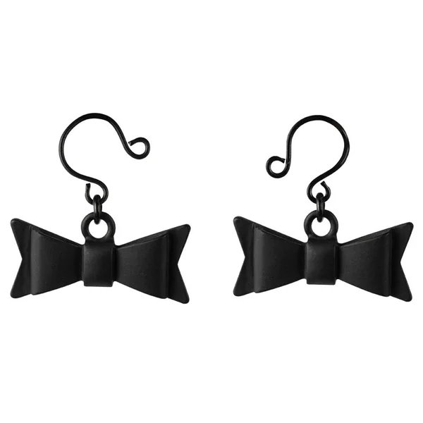 Bow Tie Nipple Jewelry - Black