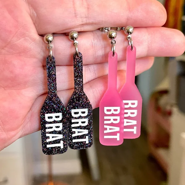 Brat Paddle Earrings – BDSM Jewelry