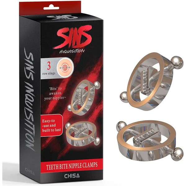 Breast Clamps - Sins Inquisition - Teeth Bite Nipple Clamps