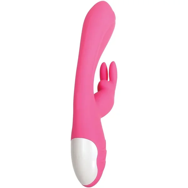 Bunny Kisses Rechargeable Silicone Rabbit Vibrator – Pink