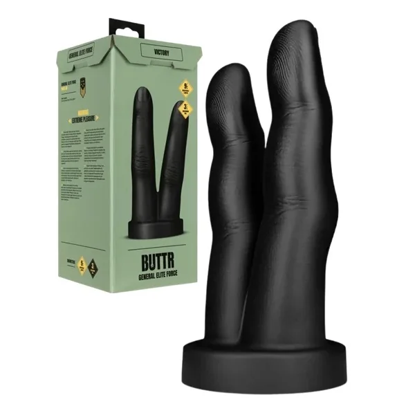 BUTTR Victory Double Finger 10.6″ Butt Plug