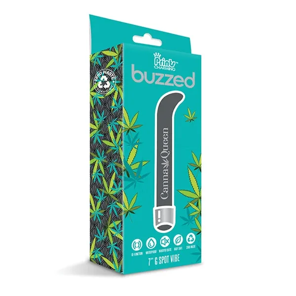 Buzzed 7″ G-Spot Vibe – Canna Queen Black