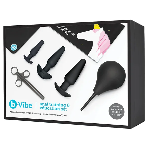 b-Vibe Anal Training and Education Set - Black