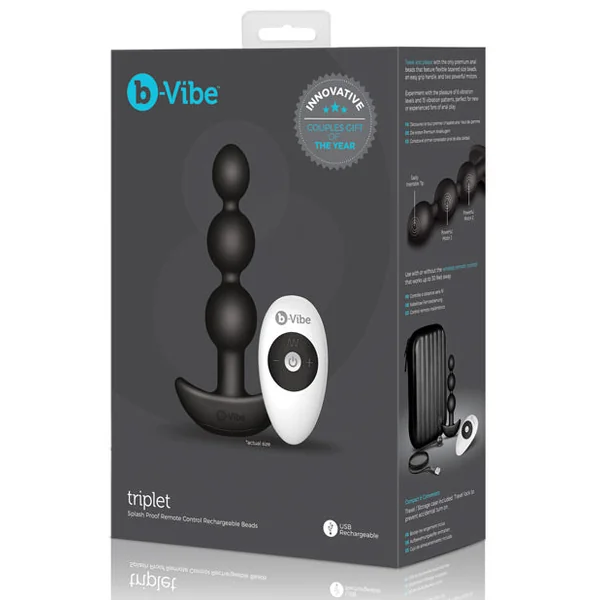B-vibe Remote Triplet Anal Beads