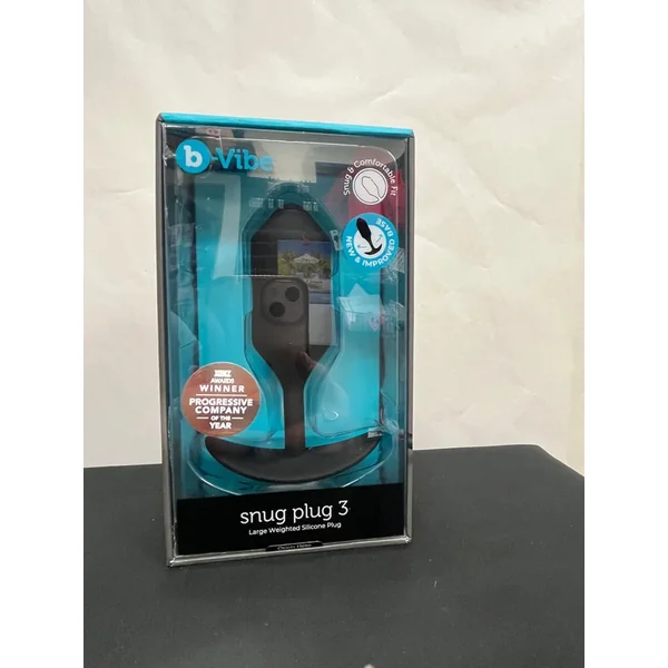 B-Vibe Snug Plug 3 Weighted Silicone Butt Plug