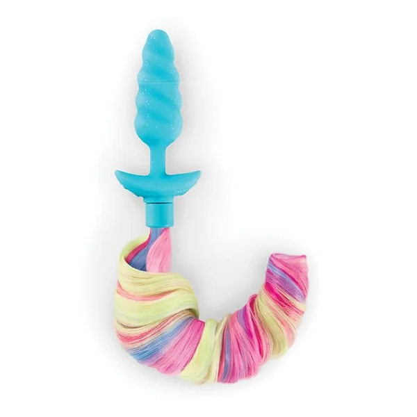 b-Vibe Unicorn Tail Vibrating Butt Plug