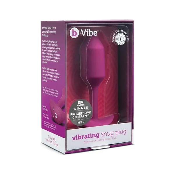 b-Vibe Vibrating Weighted Snug Plug M – 112 g Rose