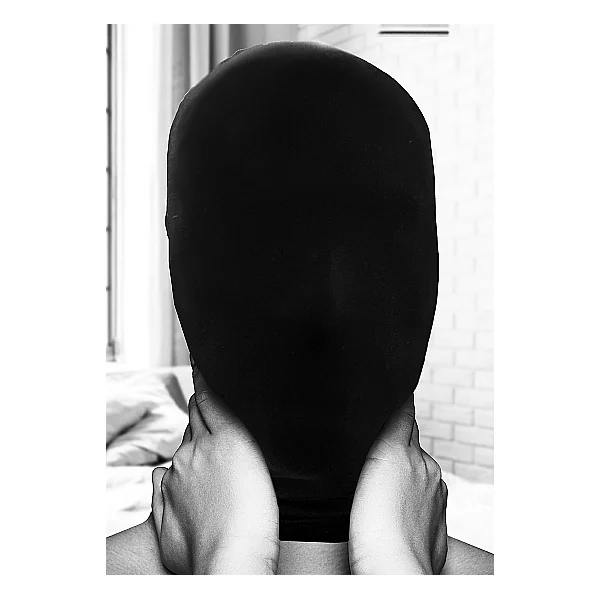 B&W SUBJUGATION MASK ALLOWS JUST A HINT OF LIGHT