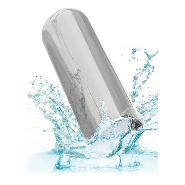 Calex glam vibrating bullet silver vibration functions sex toy massager