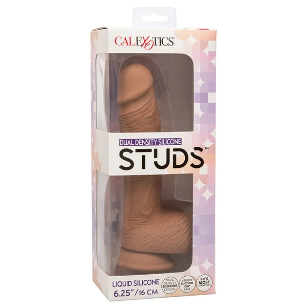 CalExotics Dual Density Silicone Studs - Brown 6.25"