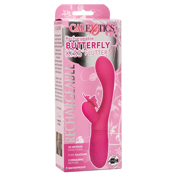 CalExotics Rechargeable Butterfly Kiss Flutter - Pink