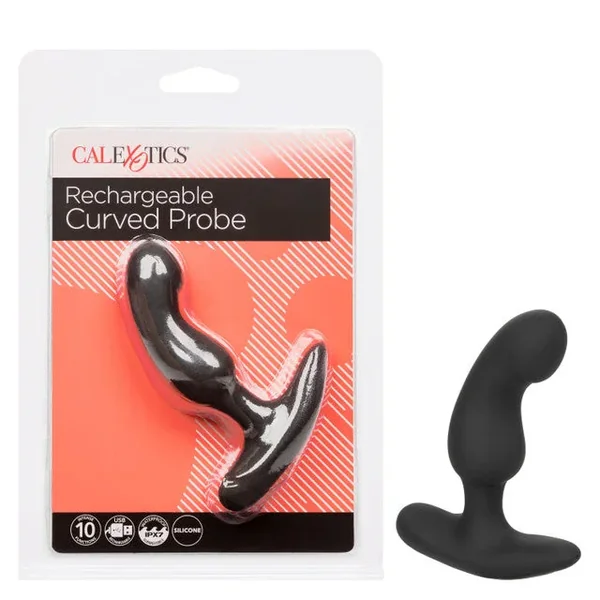 CalExotics Rechargeable Curved Probe Silicone Anal Stimulator