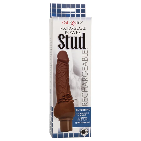 CalExotics Rechargeable Power Stud Cliterrific - Brown