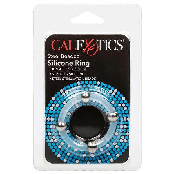 CalExotics Steel Beaded Silicone Ring - Large