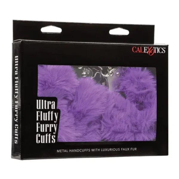 CALEXOTICS ULTRA FLUFFY FURRY CUFFS-PURPLE