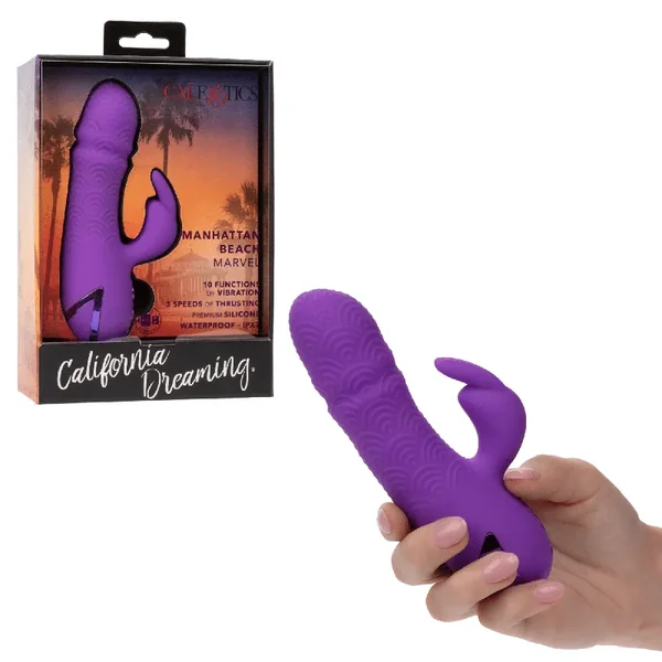 California Dreaming® Manhattan Beach Marvel Dual Stimulator Rabbit Thrusting Vibrator