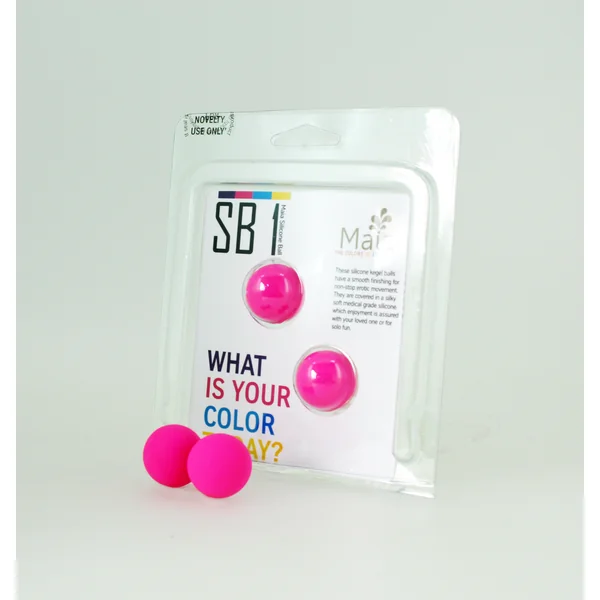 CARRIE KEGEL BALLS SILICONE NEON PINK