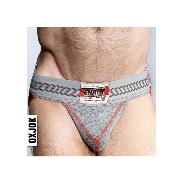 Champ Vintage Sweatshirt Jock – Gray Heather – Large