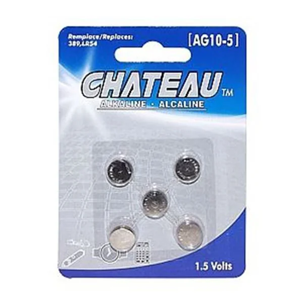 Chateau – LR54/AG10 Batteries 5pc Pack