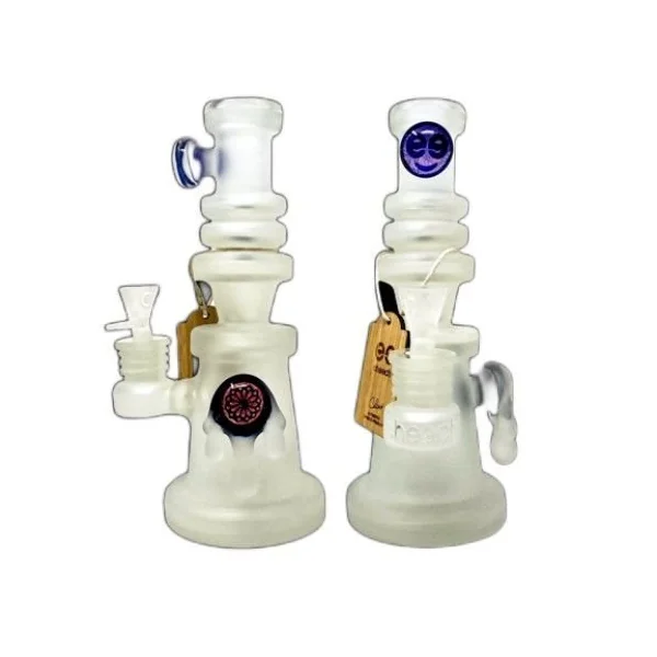 Cheech 9in Frosted Drip Rig With Perc
