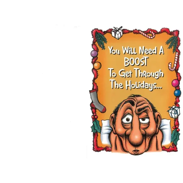 Christmas Card "You Will Need A Boost"