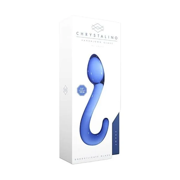 Chrystalino Hand Blown Glass Dildo Champ