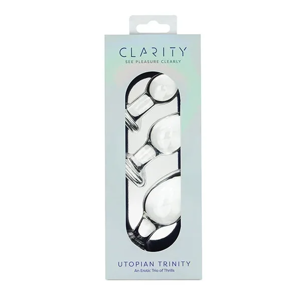 Clarity Glass Dildo 3 Piece Kit – Utopian Trinity