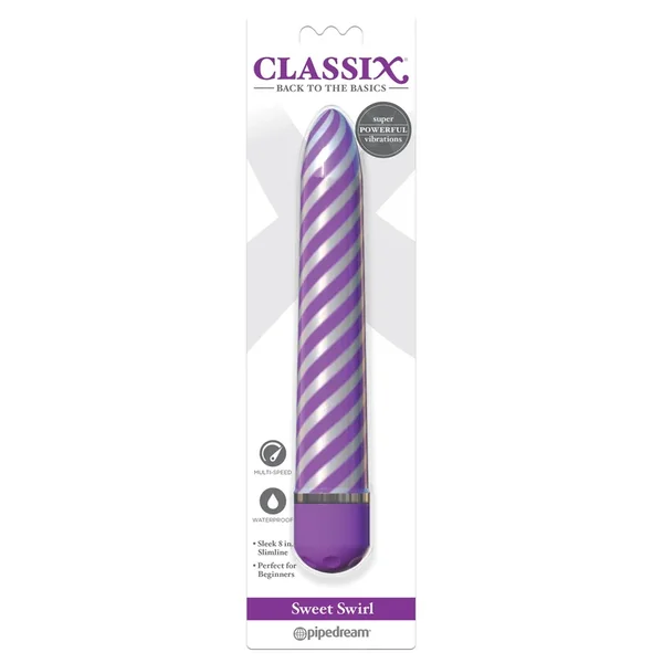 Classix Sweet Swirl Vibrator – Purple
