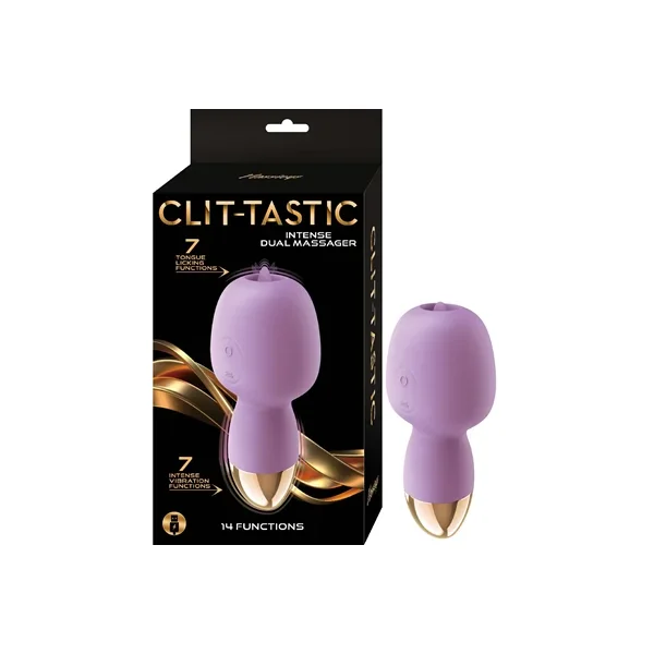 Clit-Tastic Intense Dual Massager – Lavender