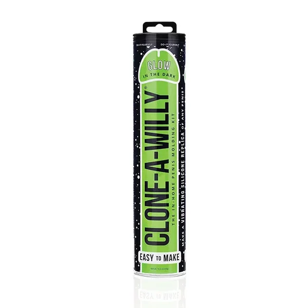 Clone-A-Willy Kit Vibrating Glow in the Dark – Green