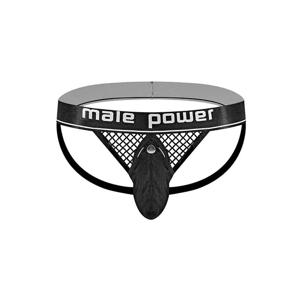 Cock Pit Net Cock Ring Jock - S/ M - Black