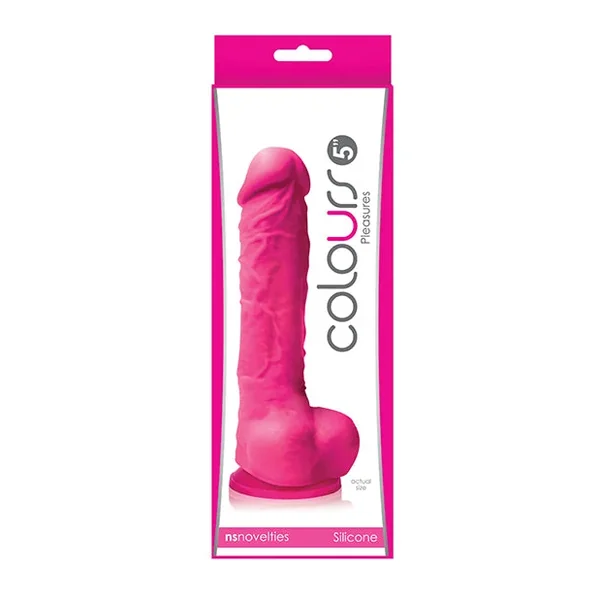 Colours Pleasures 5″ Dildo w/Suction Cup – Pink