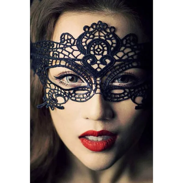 ComeOn Dear – Mask Lace Pattern 3 – Black