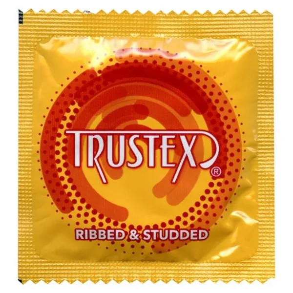 CONDOM TRUSTEX RIBBED STUDDED LUB