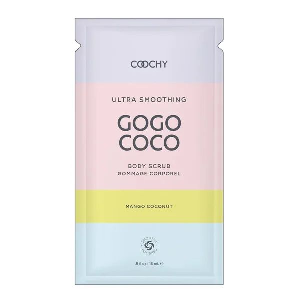 COOCHY Ultra Smoothing Body Scrub Foil – .35 oz Mango Coconut