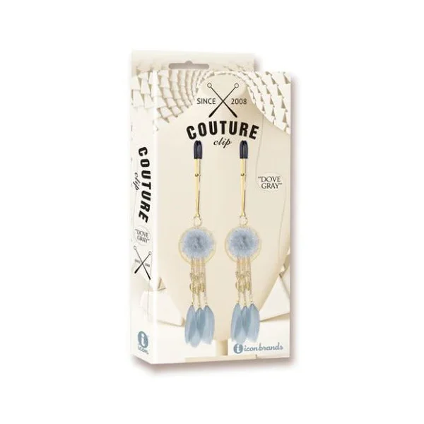 Couture Clips Dove Gray Nipple Clamp by Icon