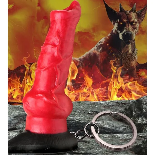 CREATURE COCKS HELL HOUND SILICONE KEYCHAIN